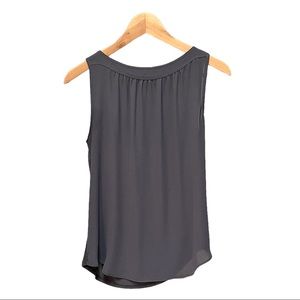 LOFT sleeveless blouse, stone grey color, size XS.